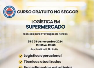 CURSO GRATUITO DE LOGÍSTICA EM SUPERMERCADO, NO SECCOR